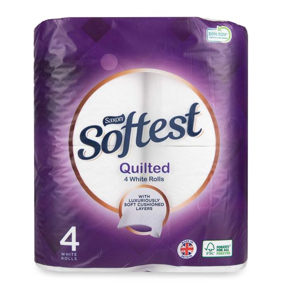 Saxon Quilted Toilet Tissue 4 Pack